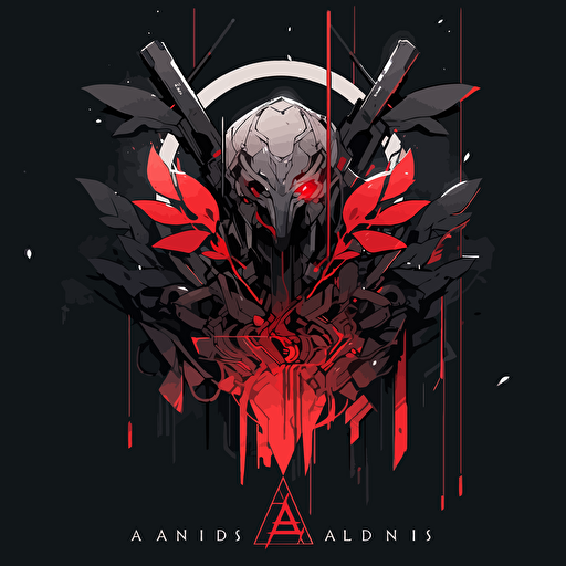 abandon labs logo, vector, red and black, video game company, web3