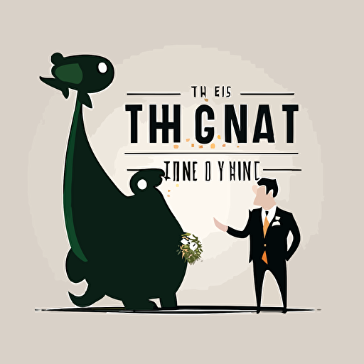 imagine concept art mascot logo for "the Big Day Events" a wedding and event planning service company, simple, vector,