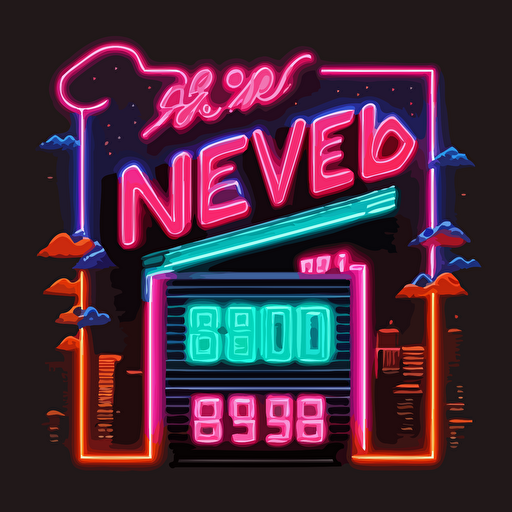 the 1980's should never have ended, neon, vector
