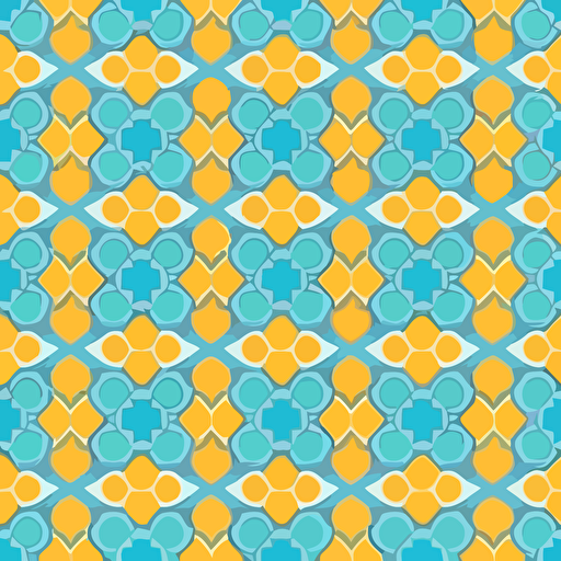 Illustrations, 2D flat vector, wallpaper, [artificial intellingence creating video], flat color vector, seamless repeating pattern, detailed, symmetrical tiled patterns, repeating texture, repetitive and consistent
