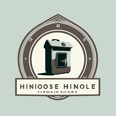 a logo for a pinterest account called "household Finds" home reviews and home products contemporary vector logo ar 9:16