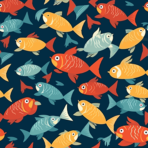 fish pattern, vector