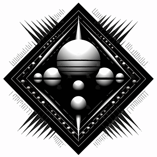 conic retro pictorial of "NOX", black vector, white background