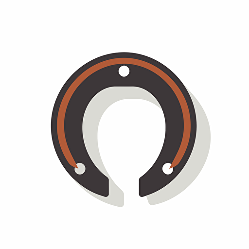 horseshoe, flat, vector, svg, isolated on white background