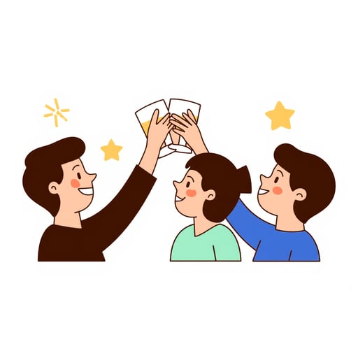 a group of people drinking 