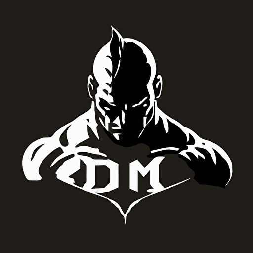 simple white logo vector of Bane