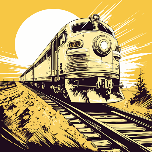one color vector art of train, cartoon