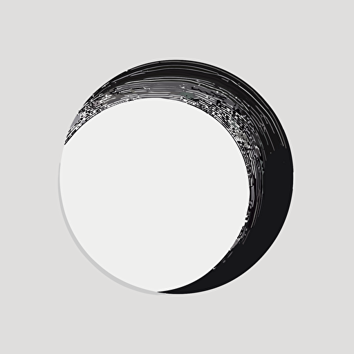 vector illustration, circle, white background, minimalist