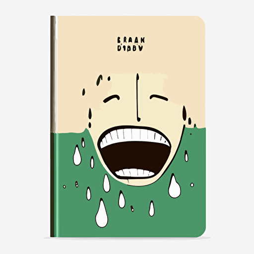 a cover of a diary in vector format, where you can write down your emotions and feel calm.