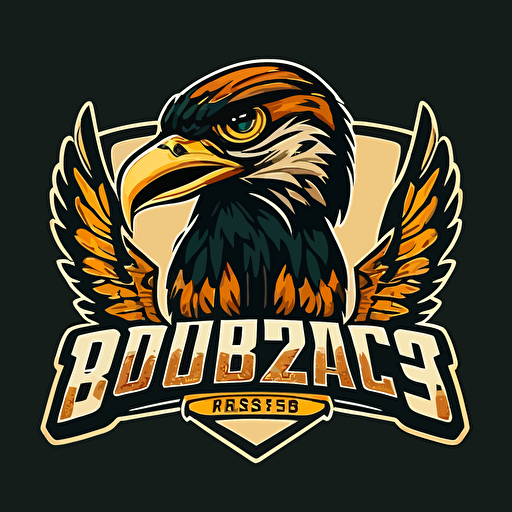 logo design for a pro sports team buzzards vector 2d