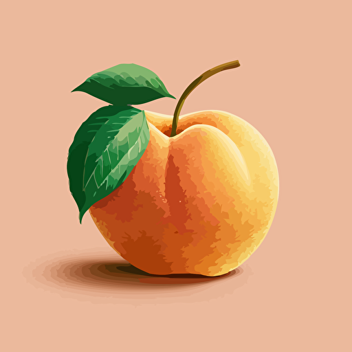 grainy peach simple vector illustration