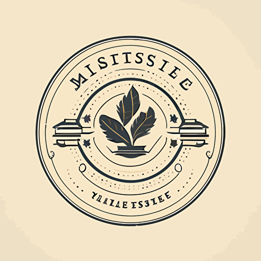 logo, museum antiques, minimal, vector, simple, flat,