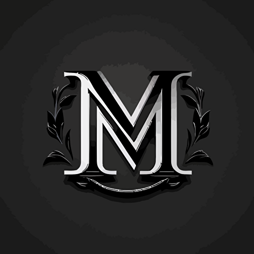 simple brand logo, letter MNR, logo, vector logo, vector design, logo design, design ideas, black and white, classic cool design, monograma, company