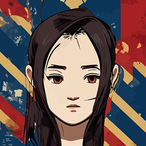 t shirt design portrait soldier girl 2022 anime style clean logo graphic templates flight squadron insignia vintage saturation soldier clothing realistic military gear inspired shirt designer blender round background vector line art ilya kuvshinov trending pixiv symbology realistic human anatomy high resolution matte hands realistic military carrier