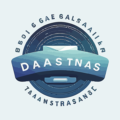 logo for a digital service sending messages coming from contact forms to email addresses, minimal, vectorized logo, flat with a bluish gradient on white background