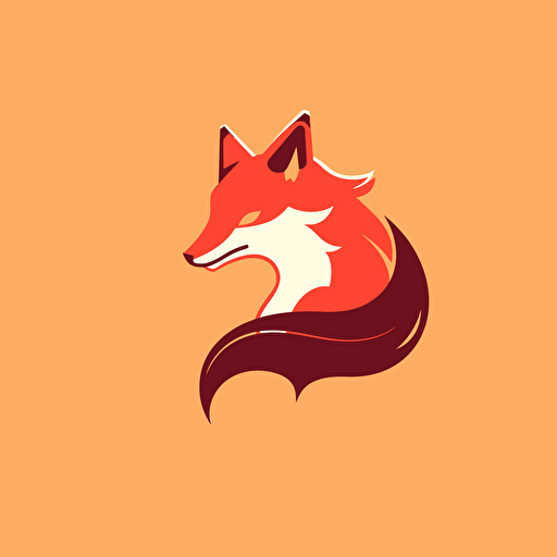 logo, simple, minimalist, vector SunFox