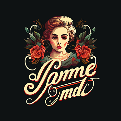 Vector logo of: So long Marianne. Chunky font