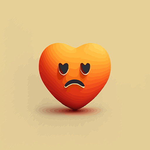 plain heart emoji vector