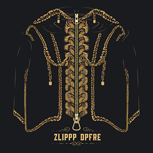 zipper, vector logo, clothing fashion brand, lifestyle clothing