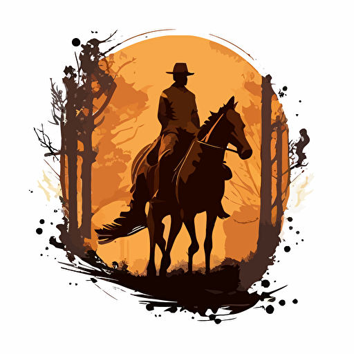 horse riding vector