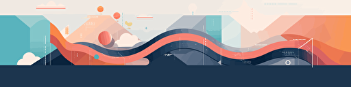 roadmap vector, abstract