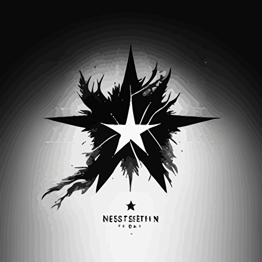 north star to freedom minimalist vector logo
