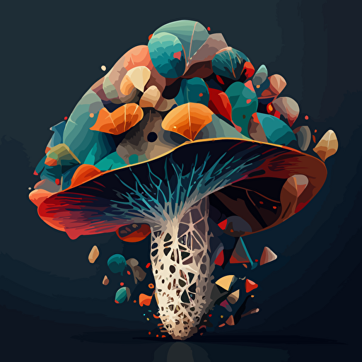 Vector space, neural network, mushroom, fungus
