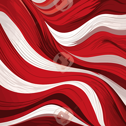 striped flage waving in the wind, vector art