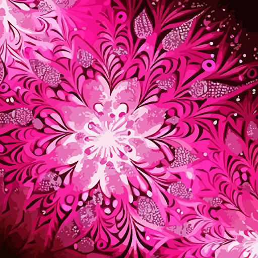 pink glitter pattern, intricate details 2D, Vector art,