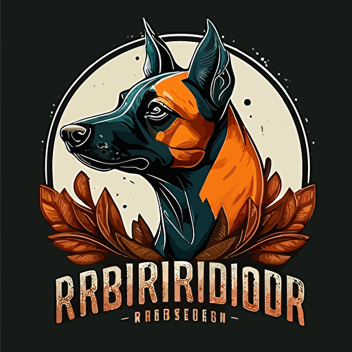Naruhiko rodesian ridgeback logo simple flat vector