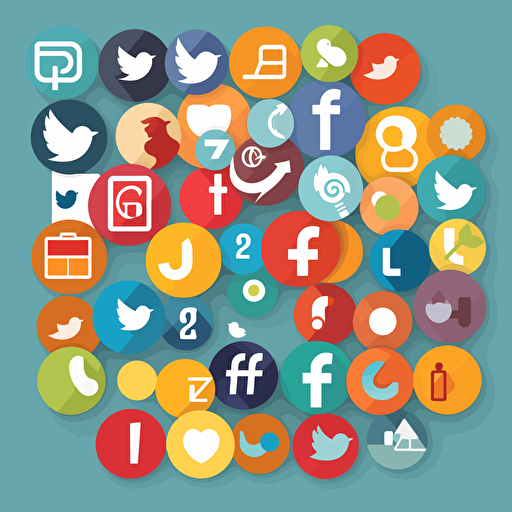 A vector of social media, svg