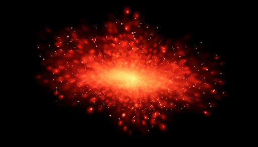 Vector red sparkles on an isolated transparent background. Atomization of red dust particles png. Glowing particles png. red dust. Light effect
