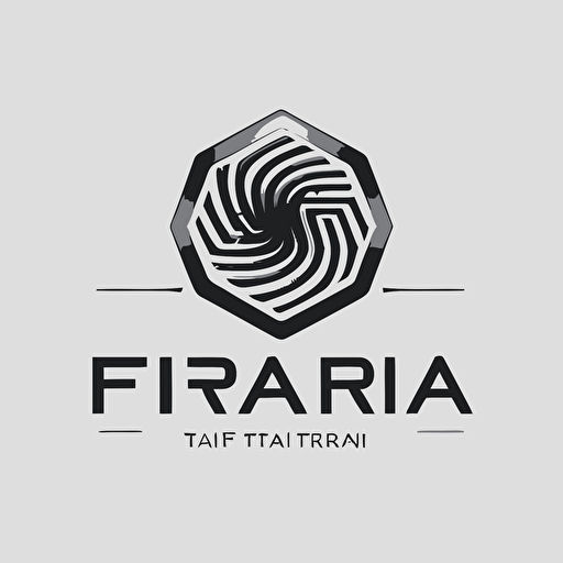 Vector logo design with the word "Infra" with a minimalistic and modern design. AI company logo with sharp turns and a message of professionalism and security.