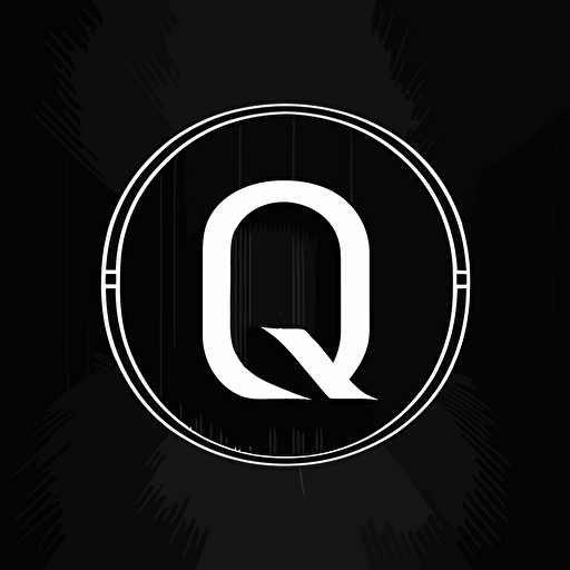 Minimalistic black and white vector logo with the letters O and R