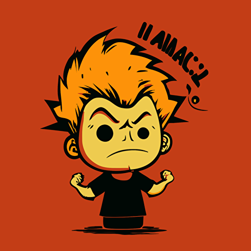 a mascot logo of Simple Jack, simple, vector