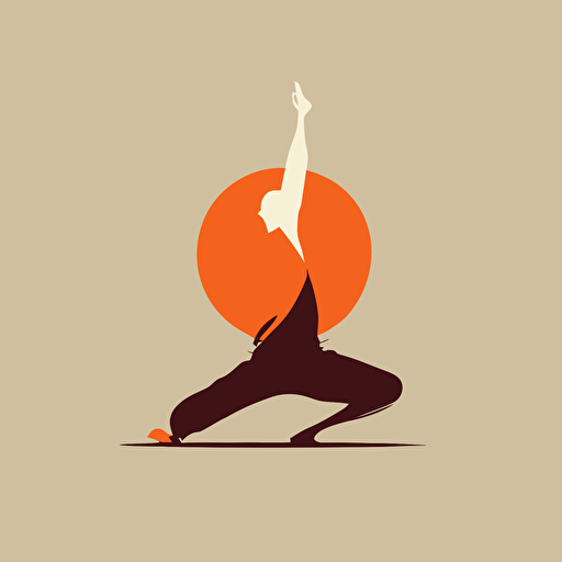 yoga vector art minimalistic
