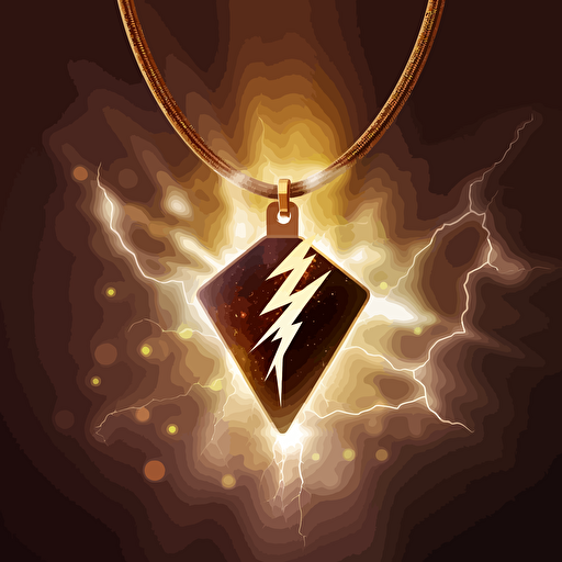 lighting bolt vector, elegant, necklace, EDM, Fairy, jewerly, close up, gold, blurred neon lights in background,