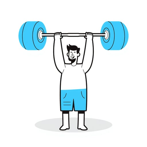 a man lifting weights