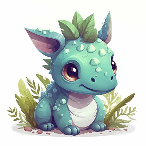 Cute Einiosaurus vector image