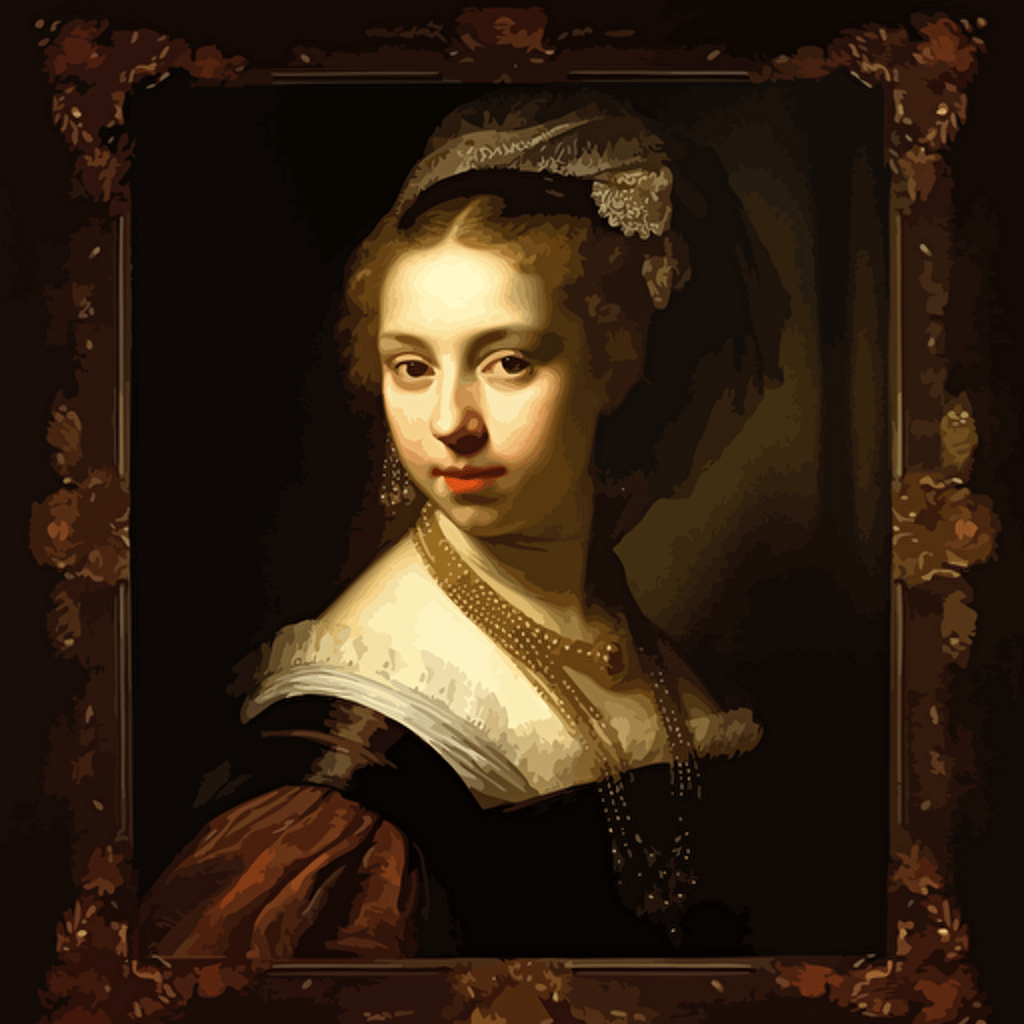 classical painting of a vector w8, rembrandt, divinci, baroque, masterpiece painting, high end art, colors, masterpiece painting