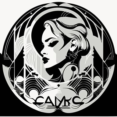 Karol g, art deco, sticker, vector, white backgraund, contour, favvism chaos 80