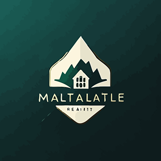 desing me a flat vector minimal logo for a realestate