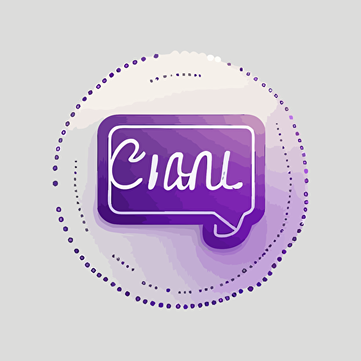 logo for a service sending messages coming from contact forms to email addresses, minimal, vectorized logo, flat with a purple gradient on white background