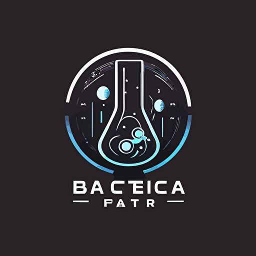 simple logo design that includes AI and Lab. Can include a beaker and futuristic science elements. Vector