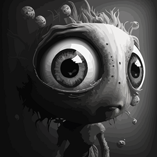clipart :: vector:: freaky:: funny:: big eyes:: dinosaurs:: black and white:: sketches::