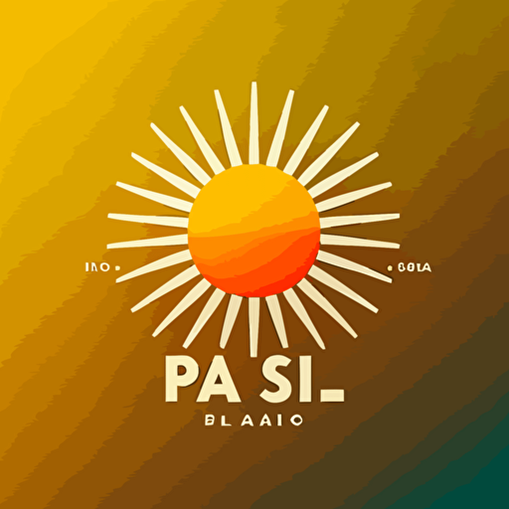 big sun, + sign, logo design, a logo for a design studio, minimal logo, Paul Rand style, vector,