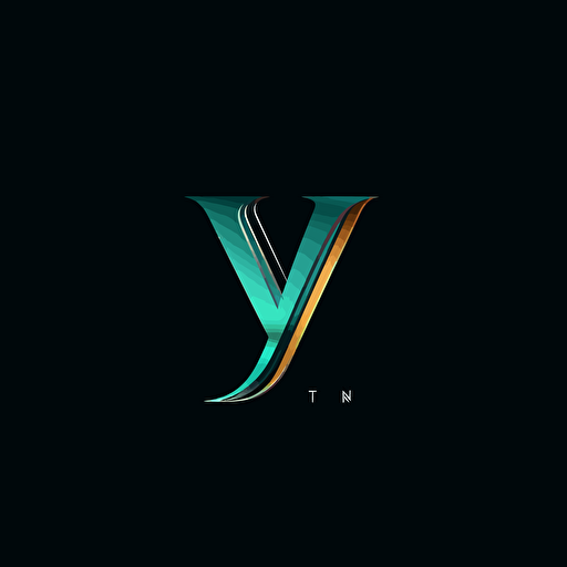 minimalistic logo, letter Y, vector