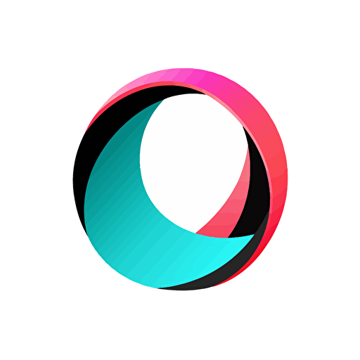 logo, "89" modern logo, pink, teal, and black colors, white background, vector. High resolution