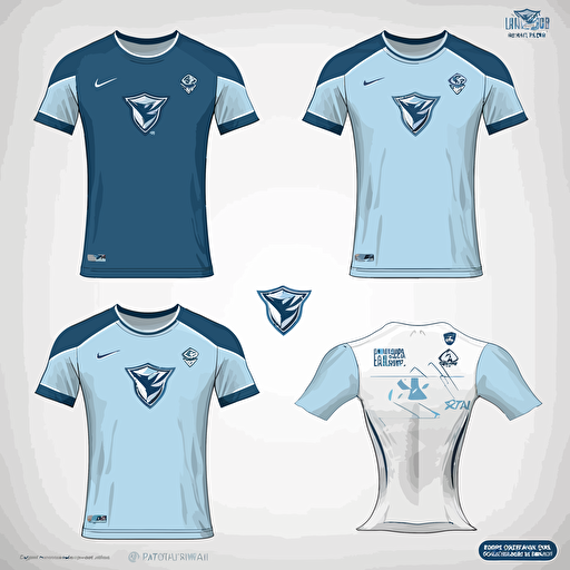 Design a logo. The logo should be of the upper body of the side view of a lynx. The logo should consist of an electronic-blue color scheme. The final product should have a clean and sleek design, in vector format with a clear, transparent background. It should be suitable for use on professional sports jerseys and versatile for use on various promotional materials. Use simple and modern design elements and take inspiration from professional sports leagues. The logo should be striking, memorable, and have a thick, solid colored border. It should not be complex