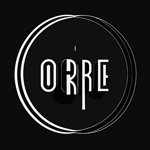 minimal font logo of orbe, vector by Edward Benguiat and Victor Caruso